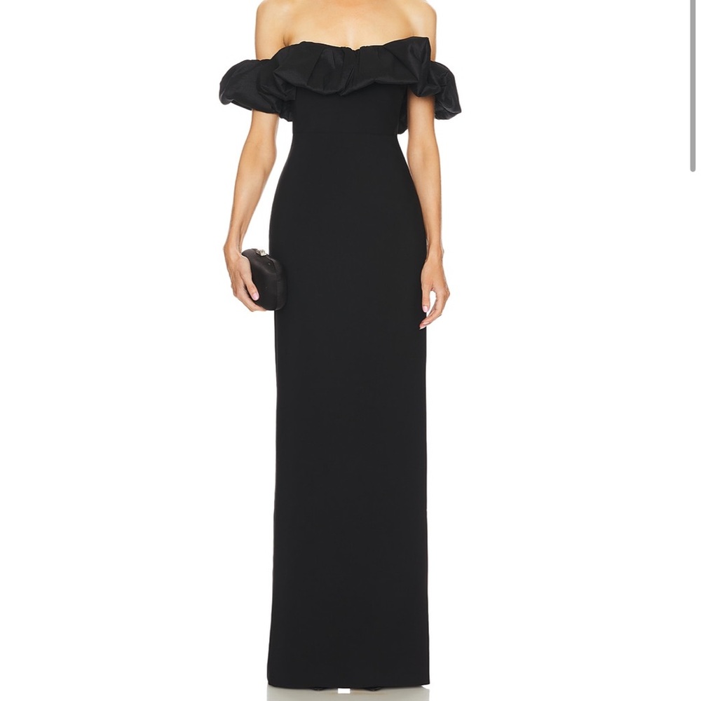 Likely Griffin Off The Shoulder Gown Black size 0